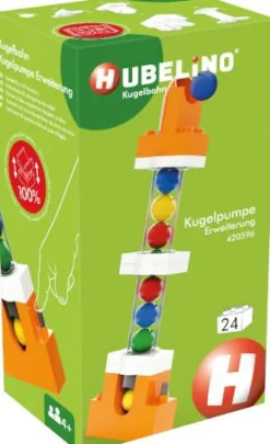 Hubelino Klemm- Und Magnetbaukästen>Kugelbahn Kugelpumpe Erweiterung (24-teil
