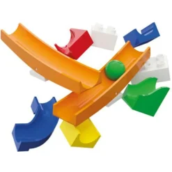 Hubelino Klemm- Und Magnetbaukästen>Kugelbahn Wippe Erweiterung (45-teilig)