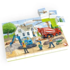 Hubelino Kinderpuzzle>Puzzle Auf der Baustelle (35-teilig)