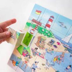 Hubelino Kinderpuzzle>Puzzle Ausflug zum Badestrand (35-teilig)
