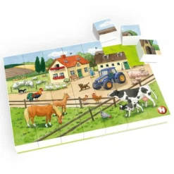 Hubelino Kinderpuzzle>Puzzle Leben auf dem Bauernhof (35-teilig