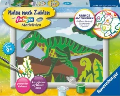 Ravensburger Malen Und Zeichnen>Hungriger Dinosaurier - Malen nach Zahlen
