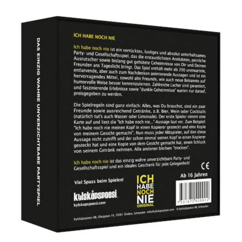 Kylskapspoesi Erwachsenen Und Kennerspiele|Geschenkartikel Für Große>Ich habe noch nie