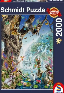 Schmidt Spiele Erwachsenenpuzzle>Im Tal der Wasserfeen - Puzzle 2000 Teile