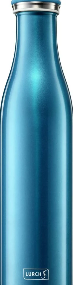 Lurch Isolierkannen Und Zubehör>Isolier-Flasche Edelstahl 0,75l Wasserblau