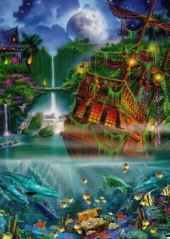 Schmidt Spiele Erwachsenenpuzzle>J. Enright: Versunkener Schatz - Puzzle 1000Teile