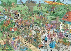 Jumbo Erwachsenenpuzzle>Jan van Haasteren: Stunde der Vögel - 1000 Teile