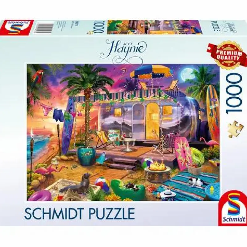 Schmidt Spiele Erwachsenenpuzzle>J.Haynie Mit Dem Wohnwagen Am Me - Puzzle 1000 Tei