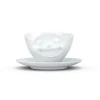 58 fiftyeight Weiß>Kaffeetasse Lachend, weiß, 200ml