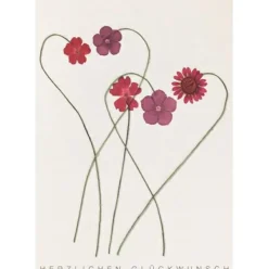 Räder Karten>Karte Blumen „Herzlichen Glückwunsch"