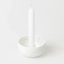 Räder Kerzen, Leuchter Und Zubehör>Kerzenschälchen „Punktlinien", D.9,4cm, H.5cm