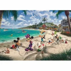 Schmidt Spiele Kinderpuzzle>Kinkade Disney, Mickey & Minnie 200 Teile
