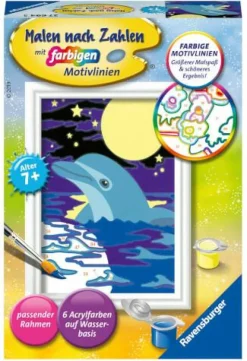 Ravensburger Malen Und Zeichnen>Kleiner Delfin - Malen nach Zahlen