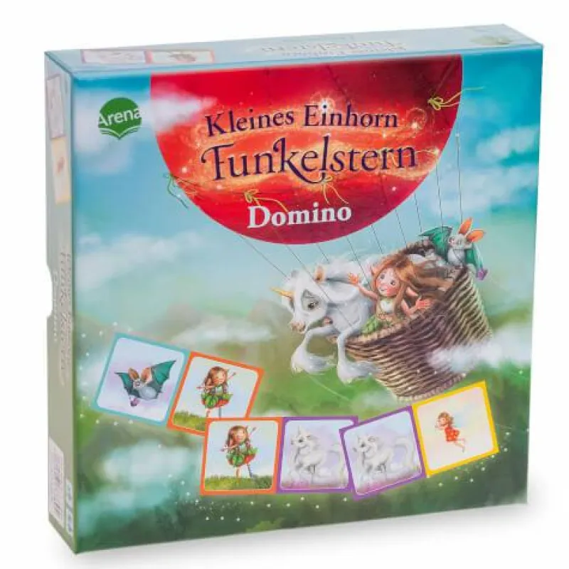 Arena Verlag Familien- Und Gesellschaftsspiele>Kleines Einhorn Funkelstern – Domino