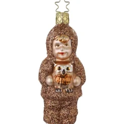 Inge Glas Manufaktur Baumschmuck Und Zubehör>Kluger Freund, 10,5cm, Waldweihnacht