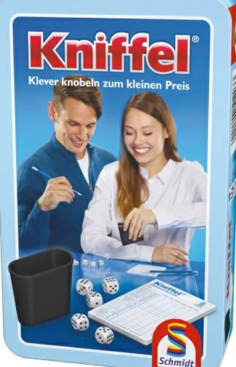 Schmidt Spiele Familien- Und Gesellschaftsspiele>Kniffel (Metalldose) - Mitbringspiel