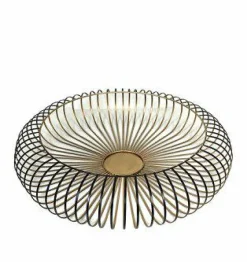 Kaheku Schalen>Korbschale Bibo antik gold D60cm H13cm