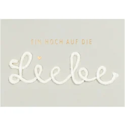 Räder Karten>Kordelkarte „Ein Hoch auf die Liebe"