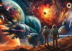 Schmidt Spiele Erwachsenenpuzzle>Kosmische Farbenpracht, Reise ins Weltall - Puzzle