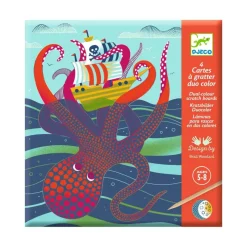 Djeco Basteln>Kratzbilder: Oben und unten