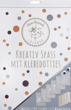 Vedes Basteln>Kreativ Spass mit Klebedotties ''Blau/Grau'', 6 Vo