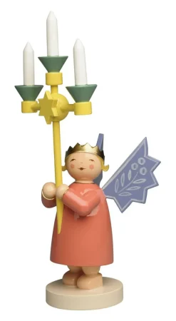 Wendt&Kühn Figuren>Kronenengel mit Leuchter 2020