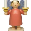 Wendt&Kühn Figuren>Kronenengel mit zwei Lichtnäpfen und Holzkerzen
