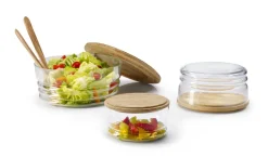 Continenta Aufbewahrung In Der Küche>Käseglocke/Schüssel 2-tlg Gummibaumholz Ø 20,5x11c