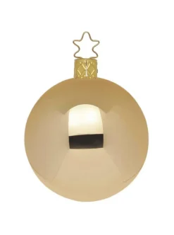 Inge Glas Manufaktur Baumschmuck Und Zubehör>Kugel, brokat glanz, 12cm