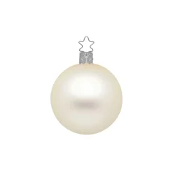 Inge Glas Manufaktur Baumschmuck Und Zubehör>Kugel, champagner matt, 10cm