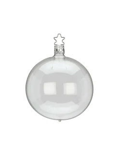 Inge Glas Manufaktur Baumschmuck Und Zubehör>Kugel, glasklar, 10cm