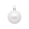 Inge Glas Manufaktur Baumschmuck Und Zubehör>Kugel, porzellanweiß opal, 8cm