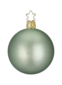 Inge Glas Manufaktur Baumschmuck Und Zubehör>Kugel, salbei matt, 12cm