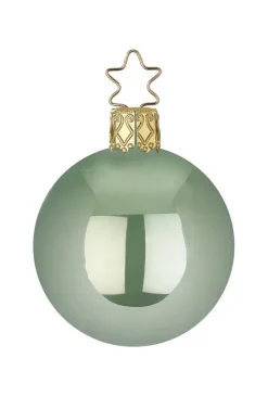 Inge Glas Manufaktur Baumschmuck Und Zubehör>Kugel, salbei opal, 12cm