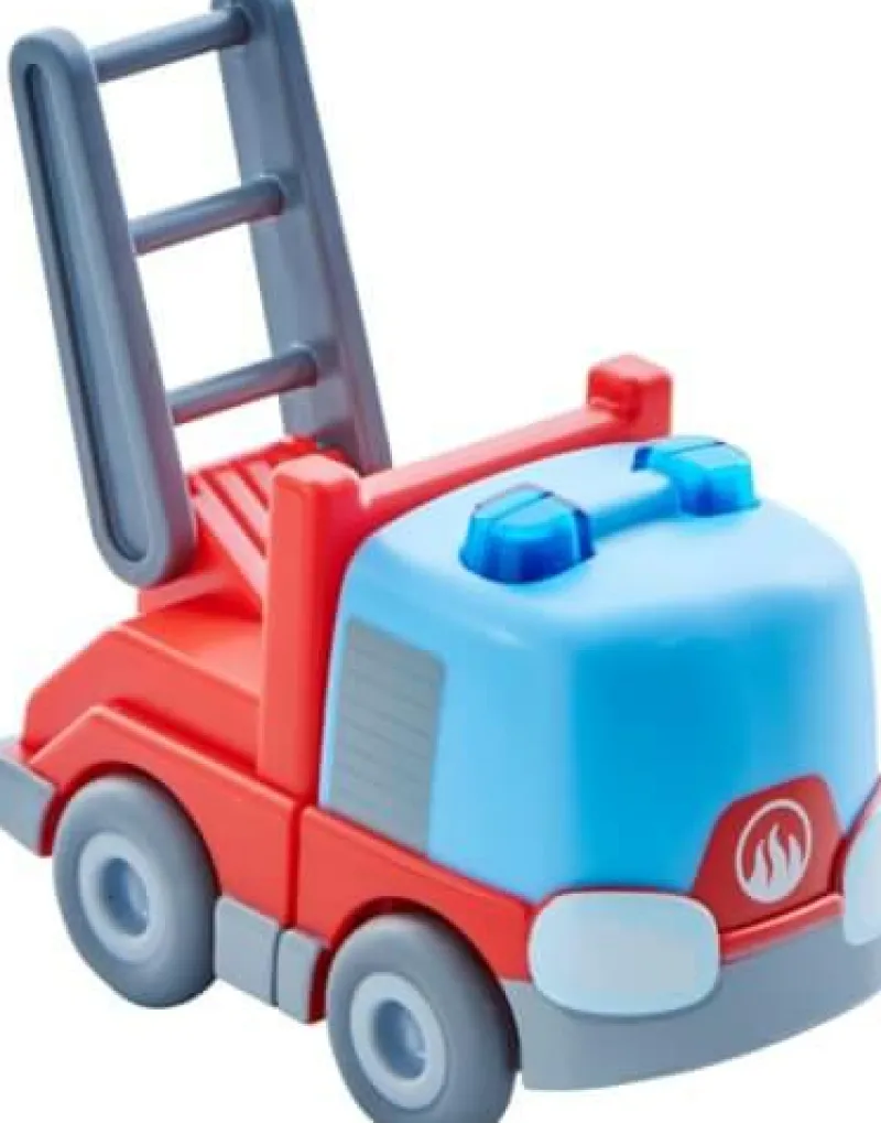 Haba Bauen>Kullerbü - Fahrzeug: Feuerwehr-Leiterwagen