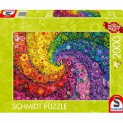 Schmidt Spiele Erwachsenenpuzzle>Kunterbunter Blütenwirbel - Puzzle 2000 Teile