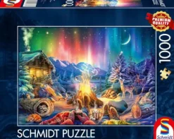 Schmidt Spiele Erwachsenenpuzzle>Lagerfeuerromantik unterm Sternenhimmel - Puzzle 1