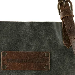 Feuermeister Grillzubehör>Lederschürze Gr.2, Antikleder anthrazit Kreuzberie