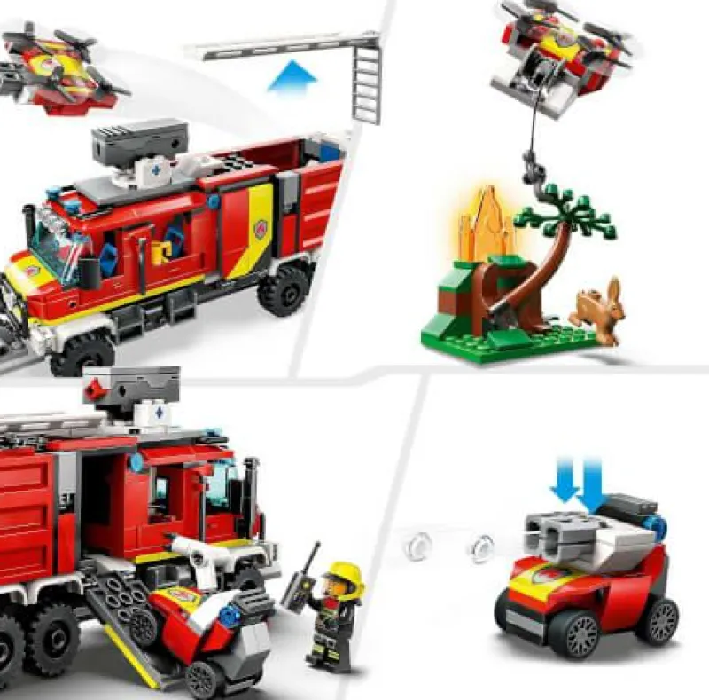 LEGO® Klemm- Und Magnetbaukästen>City Einsatzleitwagen der Feuerwehr 60374