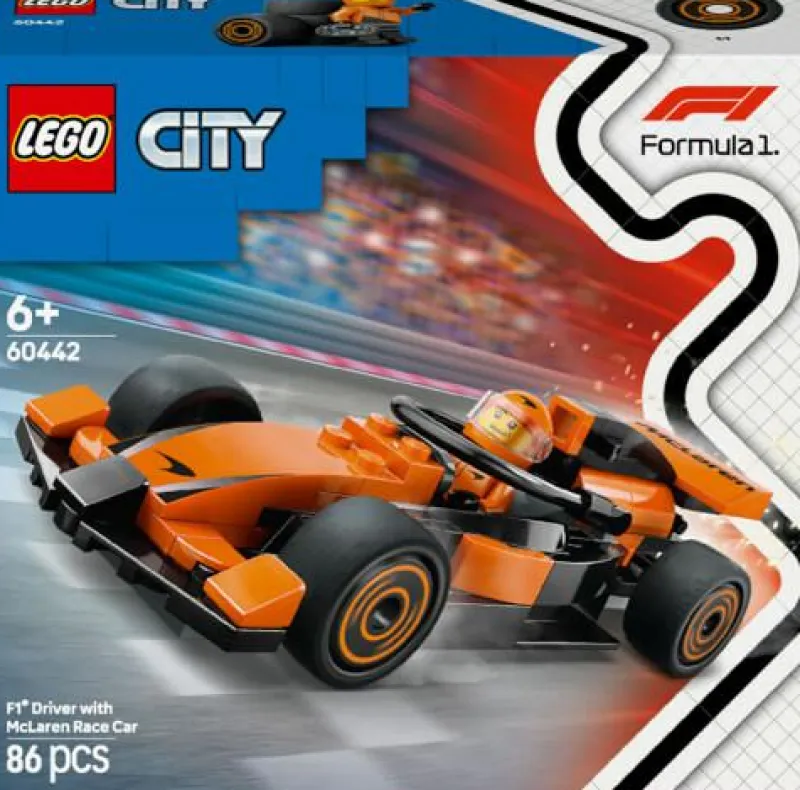 LEGO® Klemm- Und Magnetbaukästen>City F1® Rennfahrer mit McLaren Rennauto 604