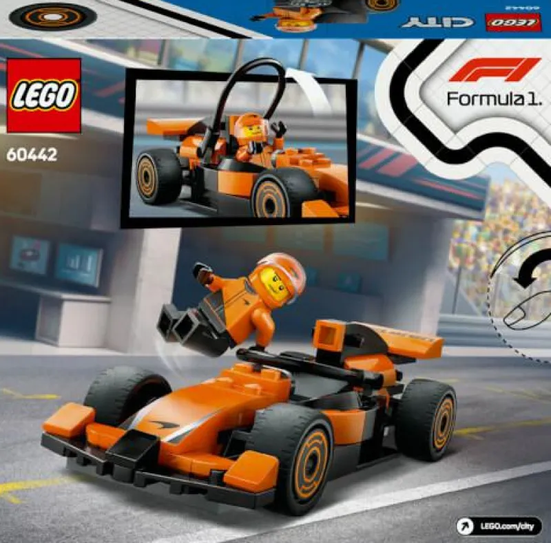 LEGO® Klemm- Und Magnetbaukästen>City F1® Rennfahrer mit McLaren Rennauto 604