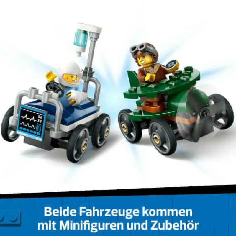 LEGO® Klemm- Und Magnetbaukästen>City Flugzeug vs. Krankenhausbett 60459