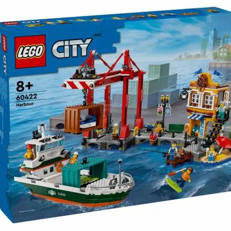 LEGO® Klemm- Und Magnetbaukästen>City Hafen mit Frachtschiff 60422
