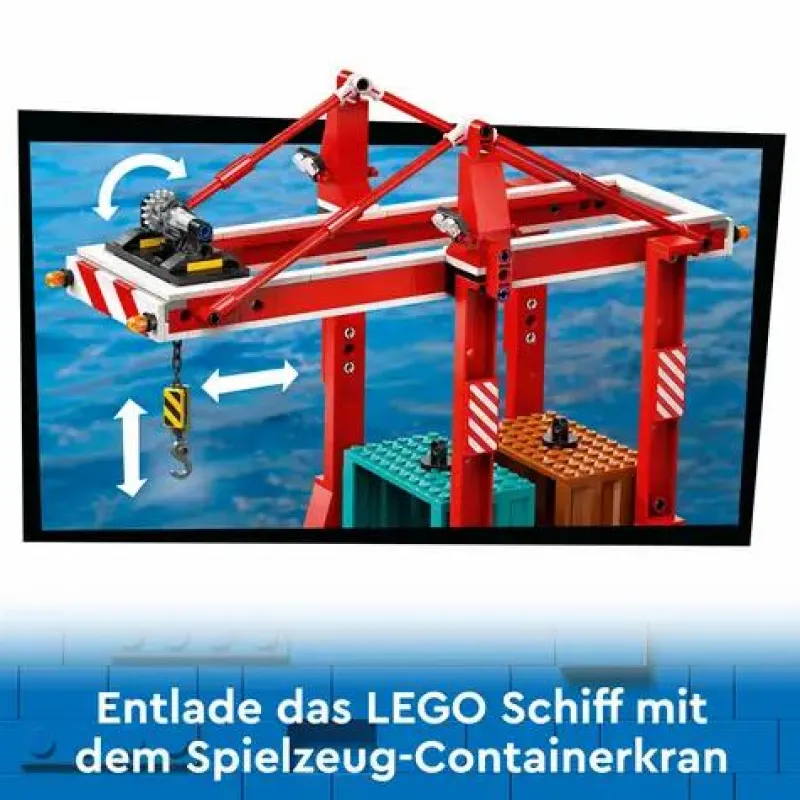 LEGO® Klemm- Und Magnetbaukästen>City Hafen mit Frachtschiff 60422