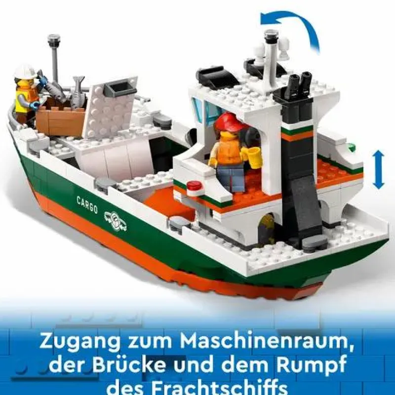 LEGO® Klemm- Und Magnetbaukästen>City Hafen mit Frachtschiff 60422