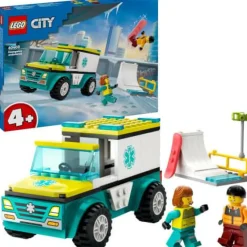 LEGO® Klemm- Und Magnetbaukästen>City Rettungswagen und Snowboarder 60403