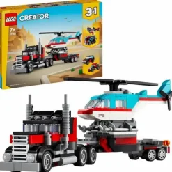 LEGO® Klemm- Und Magnetbaukästen>Creator Tieflader mit Hubschrauber 31146