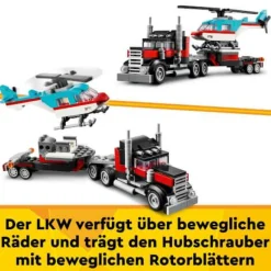 LEGO® Klemm- Und Magnetbaukästen>Creator Tieflader mit Hubschrauber 31146