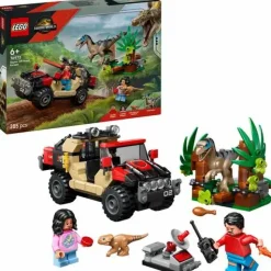 LEGO® Klemm- Und Magnetbaukästen>Jurassic World™ Raptor Verfolgungsjagd mit d