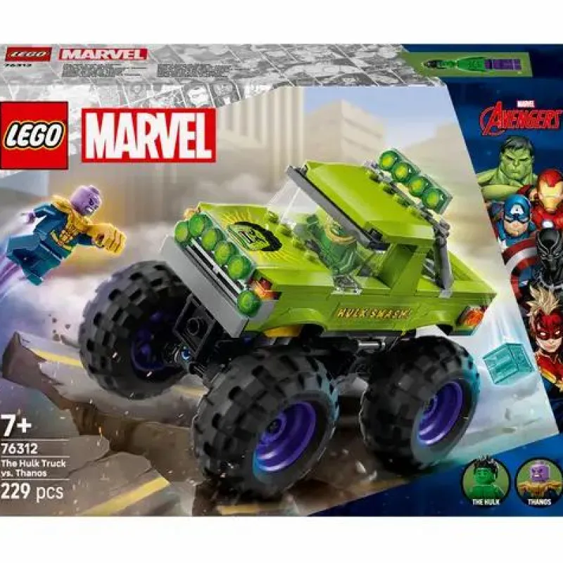 LEGO® Klemm- Und Magnetbaukästen>Marvel™ Hulk-Truck vs. Thanos 76312